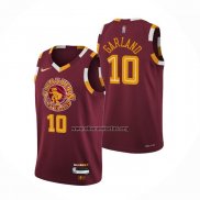 Camiseta Cleveland Cavaliers Darius Garland NO 10 Ciudad Rojo