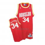 Camiseta Houston Rockets Hakeem Olajuwon NO 34 Retro Rojo