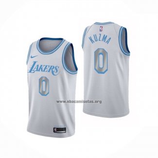Camiseta Los Angeles Lakers Kyle Kuzma NO 0 Ciudad 2020-21 Blanco