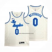 Camiseta Los Angeles Lakers Russell Westbrook NO 0 Classic 2019-20 Blanco