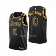Camiseta Los Angeles Lakers Russell Westbrook NO 0 Mamba 2021-22 Negro