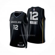 Camiseta Memphis Grizzlies Ja Morant NO 12 Select Series Negro