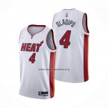 Camiseta Miami Heat Victor Oladipo NO 4 Association 2021-22 Blanco