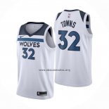 Camiseta Minnesota Timberwolves Karl-Anthony Towns NO 32 Association Blanco