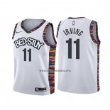 Camiseta Nino Brooklyn Nets Kyrie Irving NO 11 Ciudad 2019-20 Blanco