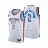 Camiseta Oklahoma City Thunder Shai Gilgeous-Alexander NO 2 Association Blanco