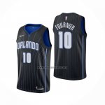 Camiseta Orlando Magic Evan Fournier NO 10 Statement Negro