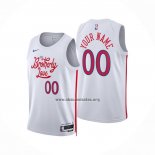 Camiseta Philadelphia 76ers Personalizada Ciudad 2022-23 Blanco