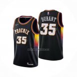 Camiseta Phoenix Suns Kevin Durant NO 35 75th Anniversary 2022 Negro