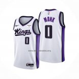 Camiseta Sacramento Kings Malik Monk NO 0 Association 2023-24 Blanco