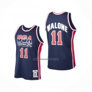 Camiseta USA 1992 Karl Malone NO 11 Negro