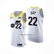 Camiseta Utah Jazz Rudy Gay NO 22 Association Autentico 2022-23 Blanco